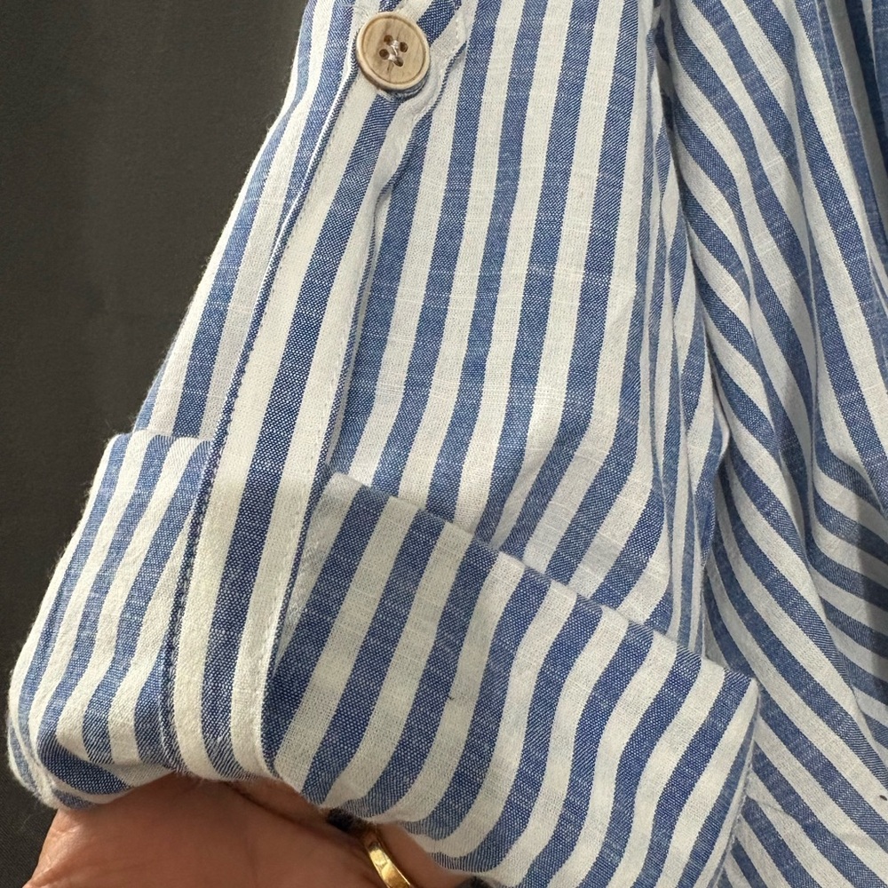 Cider Blue and White Striped Shirt - Picture 2 of 3